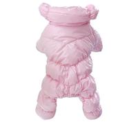 Combinaison Chaude Doublée De Polaire pour Animaux De Compagnie, Coupe-Vent D'extérieur, Veste Imperméable pour Chien, Shiba Inu Schnauzer, Carlin, Caniche,Un,L