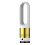 Combinaison chauffage et ventilateur sans pales, ventilateurs colonne avec purificateur d'air, avec télécommande, 8 vitesses, oscillation à 80°, minuterie 2-8 h, ultra silencieux, facile à nettoyer
