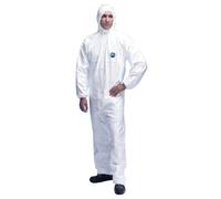 DuPont Tyvek 500 Xpert | Vêtement de Protection Chimique, à Capuche, Catégorie III, Type 5-B et 6-B | Robuste et Légère | Blanc | Taille XL