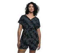 Combinaison courte avec ceinture en viscose femme Urban Classics GT Noir 3XL