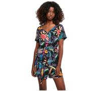 Combinaison courte avec ceinture femme Urban Classics Viscose GT - noir - XXL XXXXXL