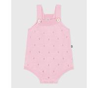 Combinaison courte bébé en tricot de coton ajouré Petit Bateau - rose - Taille 3 mois 3M rose clair