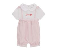 Combinaison courte bébé fille Guess Mixed Fabric Blanc 3/6 mois