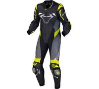 Combinaison cuir MACNA VOLTAGE 1 pièce noir-gris-jaune fluo 48