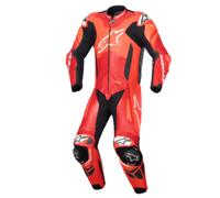 Combinaison cuir moto Alpinestars Gp Plus V4 Sprint 1 pièce rouge fluo mi