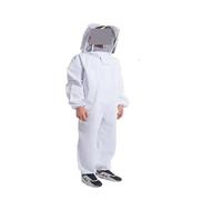 Combinaison d'apiculteur anti-piqûres, Combinaison apicole corps complet Anti abeille voile de Protection professionnel unisexe(L with gloves)