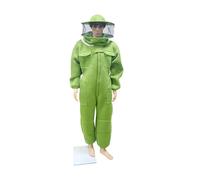 Combinaison d'apiculteur, Tissu en coton respirant 3D, vêtements de protection for culteur, vêtements Anti-abeille, Costume d'culteur(Round Hat Green,XL170)