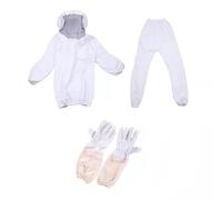 Combinaison d'apiculture avec gants - Combinaison d'apiculture avec gants, tenue d'apiculteur avec veste, pantalon, gants, costume d'abeille, protection complète pour les apiculteurs professionnels et