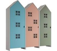 Combinaison D'armoires 3 Parties Casami Bruges bleu rose vert Bleu