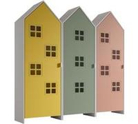 Combinaison D'armoires 3 Parties Casami Bruges jaune vert rose