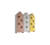 Combinaison D'armoires 3 Parties Casami Bruges rose blanc jaune Jaune