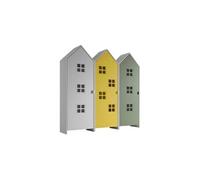 Combinaison D'armoires 3 Pc Casami Bruges blanc jaune vert