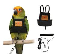 Combinaison d'avion pour oiseaux avec fixation sûre pour exploration et exercices quotidiens, harnais pour oiseaux, gilet, petit équipement d'entraînement, vêtements avec corde, harnais pour animaux