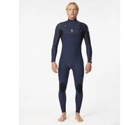 Rip Curl Dawn Patrol 4/3 Mm Gb St Long Sleeve Chest Zip Neoprene Suit Bleu MS Homme