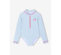 Combinaison de bain fille anti-uv vert d'eau 10A