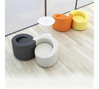 Combinaison de canapé modulaire pour négociation d'entreprise, canapés et tabourets spécialement conçus pour magasin, hall de banque, musée d'art (2 pièces)