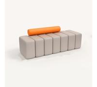 Combinaison de canapé modulaire pour négociation d'entreprise, canapés et tabourets spécialement conçus pour magasin, hall de banque, musée d'art (2 pièces)