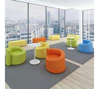 Combinaison de canapé modulaire pour négociation d'entreprise, canapés et tabourets spécialement conçus pour magasin, hall de banque, musée d'art (2 pièces)