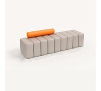 Combinaison de canapé modulaire pour négociation d'entreprise, canapés et tabourets spécialement conçus pour magasin, hall de banque, musée d'art (2 pièces)