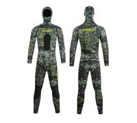 Combinaison de Chasse sous-Marine 3 mm, 2 Pièces Camouflage à Capuche