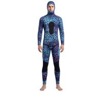 Combinaison de Chasse sous-Marine Camouflage 3mm Homme à Capuche Néoprène