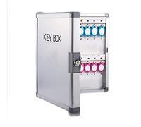 Combinaison de clé de serrure de verrouillage mural armoire combinée avec 24 crochets en extérieur mural clés de coche en box-office de document (couleur: taille argentée: 40563625 mm) (argent 405 *