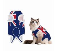 Combinaison de convalescence avec drapeau de la Nouvelle-Zélande pour chiens et chats après une chirurgie, chemise de convalescence pour animal domestique