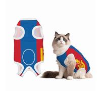 Combinaison de convalescence avec drapeau mongol pour chiens et chats après une chirurgie, chemise de convalescence pour animal domestique