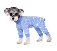 Combinaison de convalescence chirurgicale pour chien mâle/femelle, pyjama anti-poils, anti-léchage, protection des plaies, collier électrique et alternative conique pour chiens de petite et moyenne