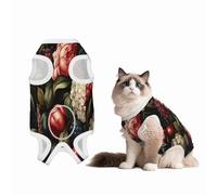 Combinaison de convalescence fruits et fleurs pour chiens et chats après une chirurgie, chemise de convalescence, grenouillère pour chien