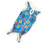 Combinaison de convalescence pour chat - Vêtement anti-léchage pour animal domestique, collier de rechange respirant, combinaison douce et confortable | Protection contre les plaies des chats femelles