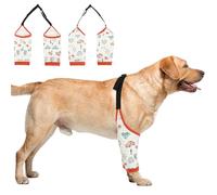 Combinaison de convalescence pour chien avec bande élastique, coudières de protection douces pour chiens de taille moyenne et grande - Alternative au collier conique pour éviter de lécher les plaies