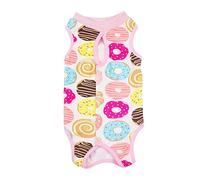 Combinaison de convalescence pour chien stérilisé - Pour femelle, mâle, chat - Gilet de léchage post-opératoire - Pour plaies abdominales - Chien de race non moyenne (rose, XL)