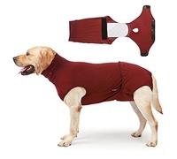 Combinaison de convalescence professionnelle pour chien et chat, après une chirurgie, empêche le léchage du cône avec couche (rouge, taille 3XL)