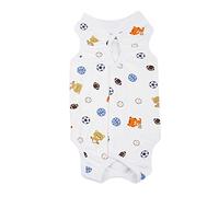 Combinaison de convalescence stérilisée pour chien femelle, mâle, chat, gilet de léchage post-opératoire pour plaies abdominales, sevrage, léchage pour chien de race non moyenne (bleu, XL)