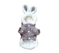 Combinaison de cosplay pour lapin pour animal de compagnie, fête d'Halloween, pull à capuche, chat, sweat-shirt en polaire pour grand hiver, coupe-vent, avec capuche pour petites filles