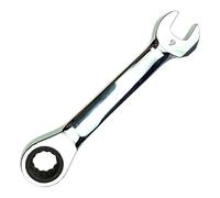 Combinaison de cryptage à cliquet à poignée courte 8-18 mm Clé à cliquet de rechange Facile à utiliser Clé combinée Ouverture rapide Tendeur