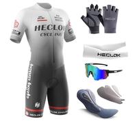 Combinaison de Cyclisme à Manches Courtes pour Homme,Cyclisme Body,Mens Pro Trifonction Manches Courtes Triathlon Racing Tri Suit,Rembourrage Premium spécifique à la compétition (TYP-8,4XL)