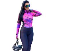 Combinaison de cyclisme à manches longues pour femme, combinaison de triathlon XS-3XL