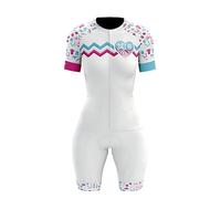 Combinaison de cyclisme pour femme 14 couleurs - Tenue de cycliste - Combinaison courte - Ensemble de vêtements de vélo - Costumes de triathlon - Bleu - XS à 3XL, 11, XX-Large