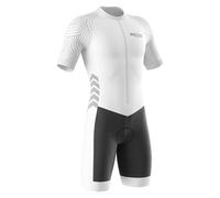 Combinaison de Cyclisme pour Homme - Rembourrée 3D, Respirante,Combinaison de Triathlon à Manches Courtes pour entraînement à vélo (Typ-11,M)