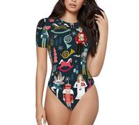 Combinaison de danse casse-noisette pour femme - Combinaison de danse de Noël pour femme - Combinaison basique pour adulte - Pyjama de couleur unie pour vêtements de nuit