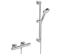 Combinaison de douche T Ceratherm A8528AA avec thermostat de douche, barre de douche 60 cm, douchette à main 2 fonctions, Ideal Standard l, chromé