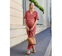 ENVIE DE FRAISE Combinaison de Grossesse en Gaze de Coton Bio Terracotta 34