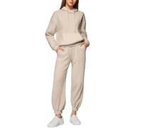 Combinaison de gymnastique pour femme, élégante, douce, avec poche d'hiver, deux pièces, veste et pantalon, grande taille, sweat-shirts de course Curvy Outfit Jogger automne complet de marche fitness