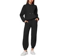Combinaison de gymnastique pour femme, élégante, douce, avec poche d'hiver, deux pièces, veste et pantalon, grande taille, sweat-shirts de course Curvy Outfit Jogger automne complet de marche fitness
