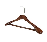 Combinaison de manteau de qualité supérieure - Cintre large en bois massif - Pour la maison et les organisateurs - Seau à chaussures avec couvercle (D, taille unique)