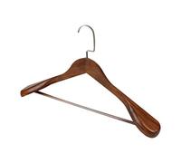 Combinaison de manteau de qualité supérieure - Cintre large en bois massif - Pour la maison et les organisateurs - Seau à chaussures avec couvercle (B, taille unique)