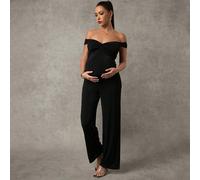 Combinaison de maternité épaules nues couleur unie L,M,S,XL,XS,XXL,XXS,XXXL,XXXXLUnicoloreTissu tricoté
