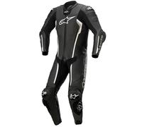 Combinaison de moto en cuir Alpinestars Missile V2 noir blanc